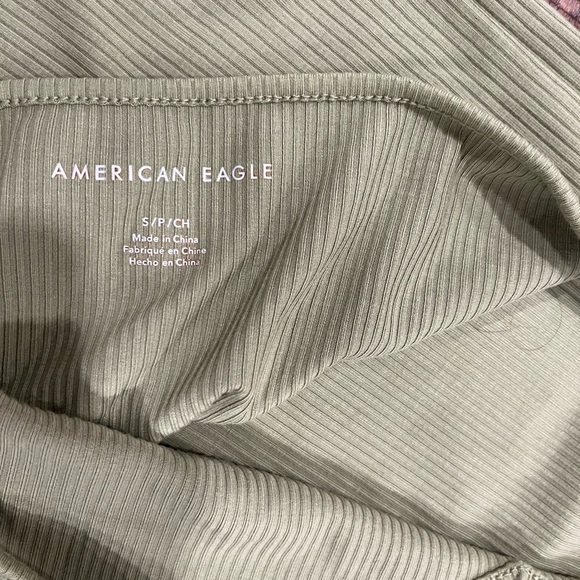 American Eagle Outfitters White Ribbed Tank Top - Picture 2 of 2